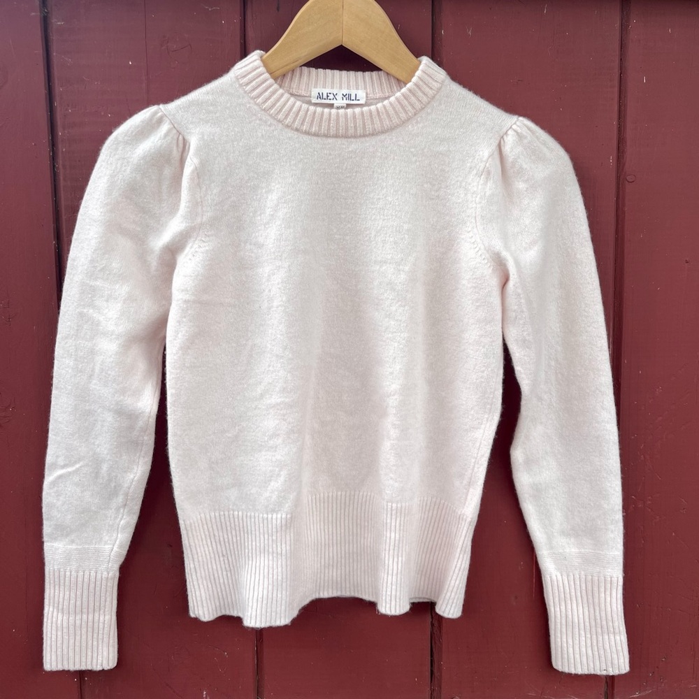 Alex Mill Claire Wool Cashmere Sweater In Pink